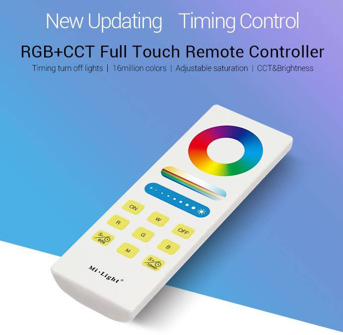 LED Fernbedienung RGB-WW (RGB+CCT), 1 Zone– Handfernbedienung, magnetische Wandh