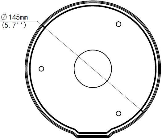 ALLNET IP Kamera zbh. Montagebox MiniDome für ALL-CAM2495-LVEFN