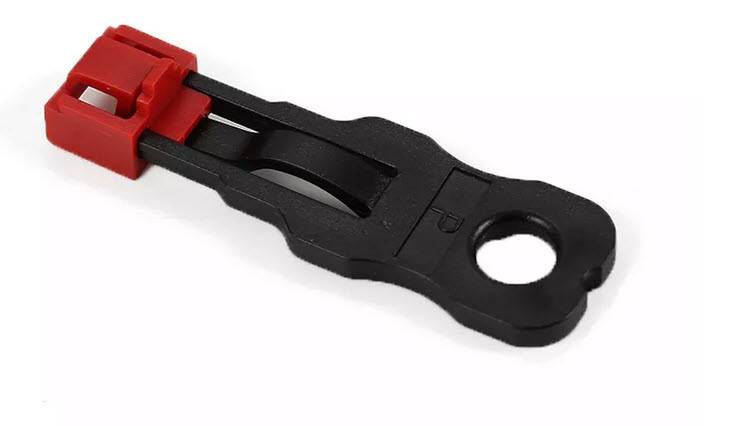 ALLNET TP-Stecker TP/RJ45 Blocker Rot 10er Pack mit 1x Sicherheitsschlüssel