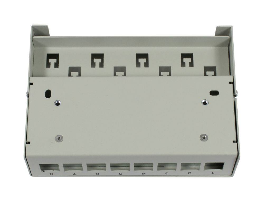 Synergy 21 Keystone Modulträger Patchpanel für 8x TP-Modul Aufputz Metall