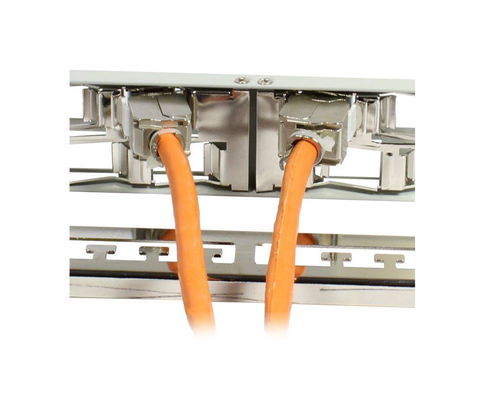 Keystone Modulträger 19"Patchpanel für 24xTP-Modul 1HE t 96mm
