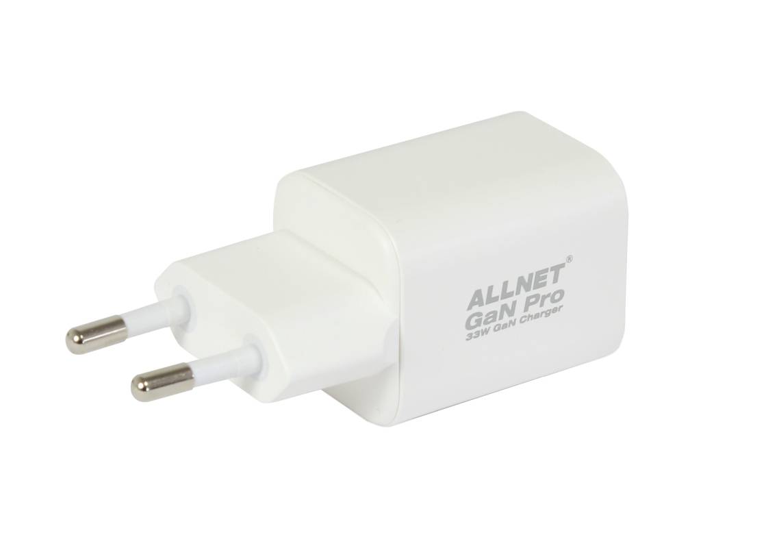 ALLNET Ersatznetzteil QC USB-C PD GaN Netzteil Power Supply 33 Watt 1x USB Typ-A QC - PC-/Server Net