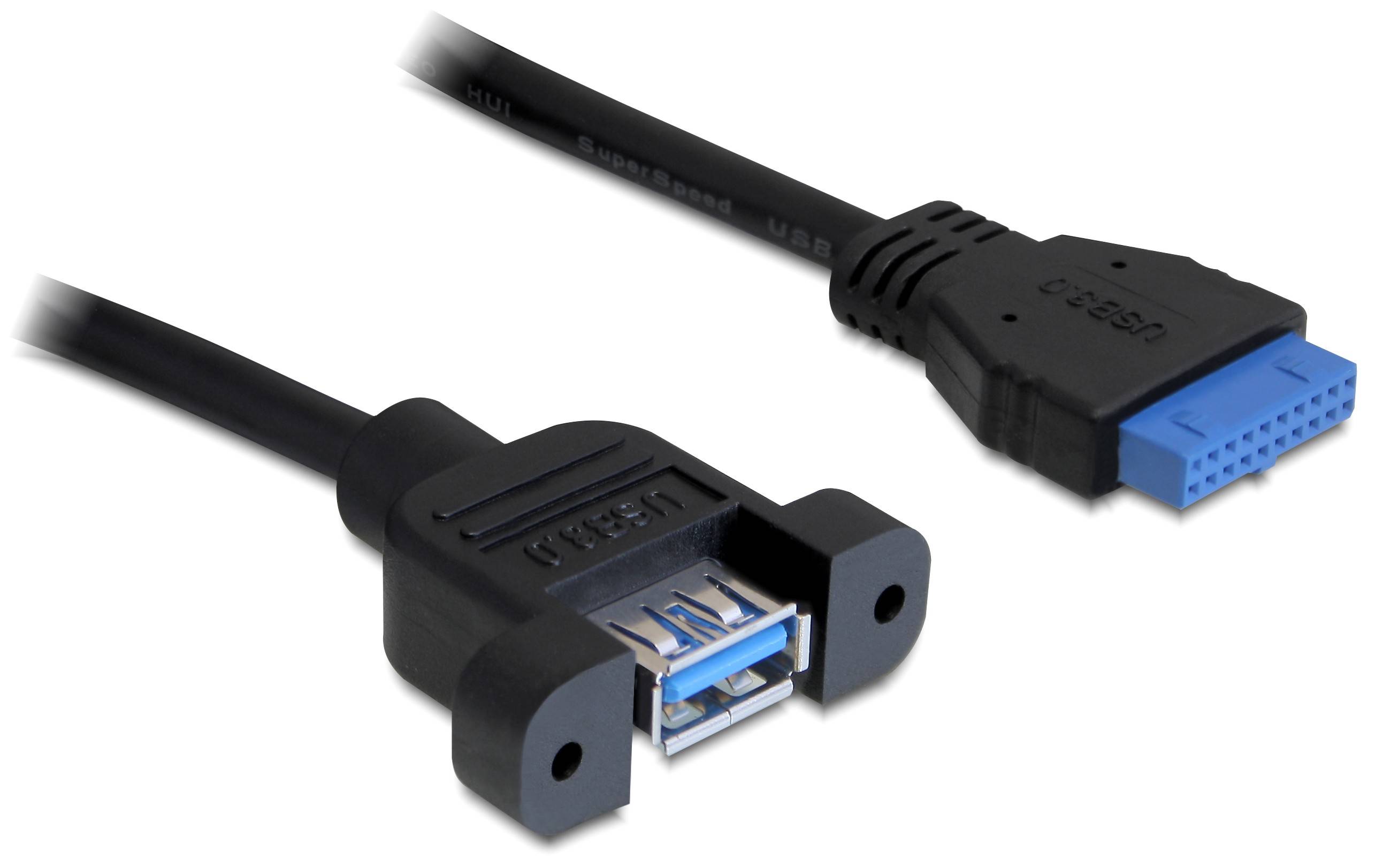 Delock USB 3.0 Pin Header - USB-Kabel intern auf extern - USB Typ A (W)