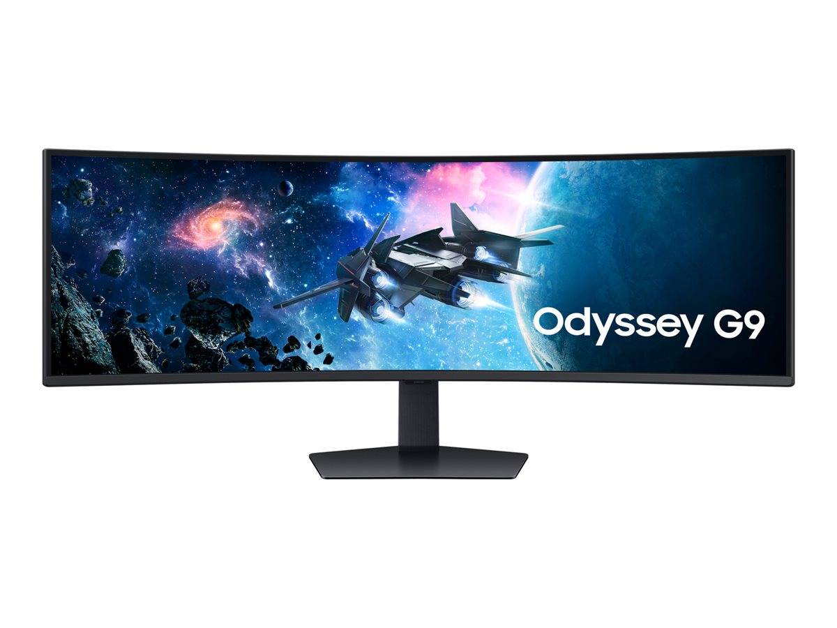 Samsung Flachbildschirm (TFT/LCD) LCD-Monitor EEK G (A - G) 124.5cm (49 Zoll) 5120 x 1440 Pixel 32:9 1 ms Kopfhörer-Buchse VA LED