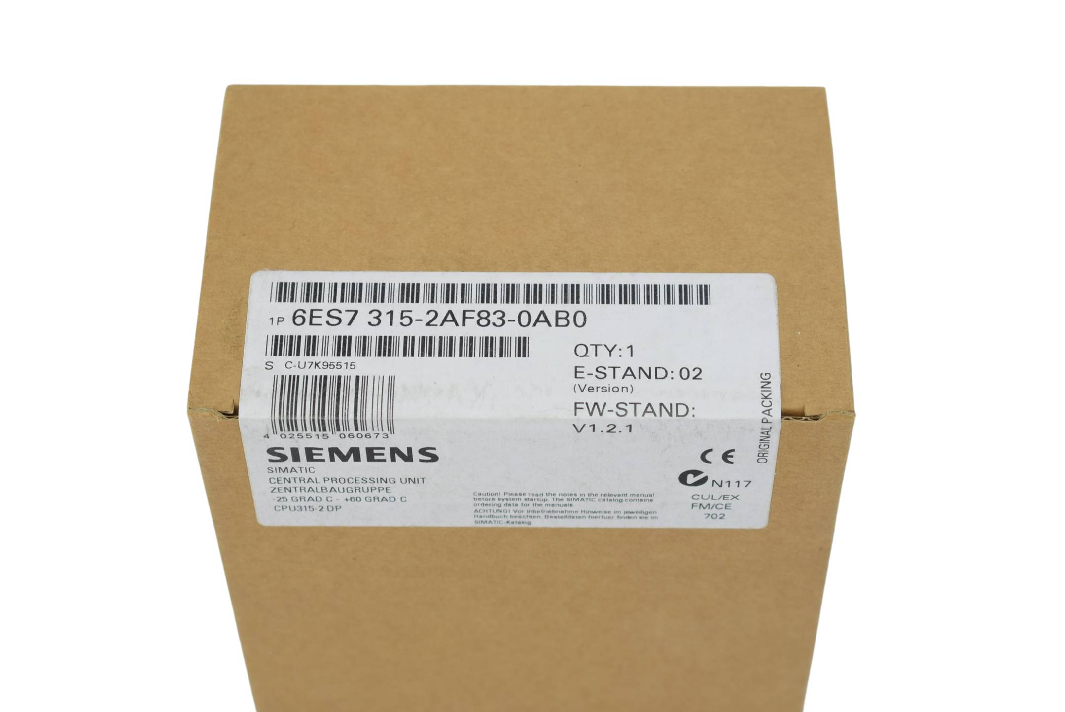 Siemens Simatic S7-300 315-2 DP 6ES7 315-2AF83-0AB0 ( 6ES7315-2AF83-0AB0 ) E2