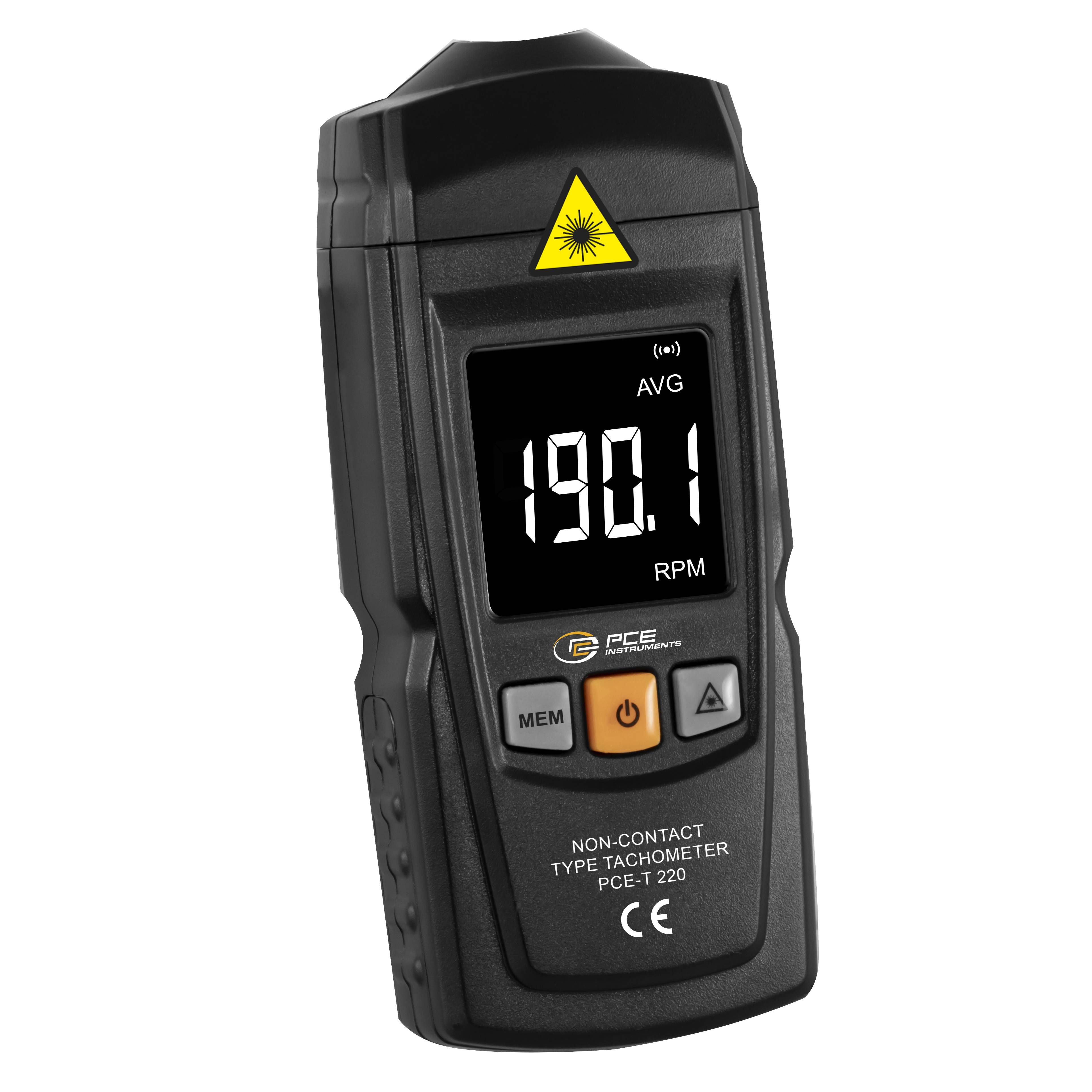 PCE Instruments PCE-T 220 Handtachometer 99999 U/min (max)