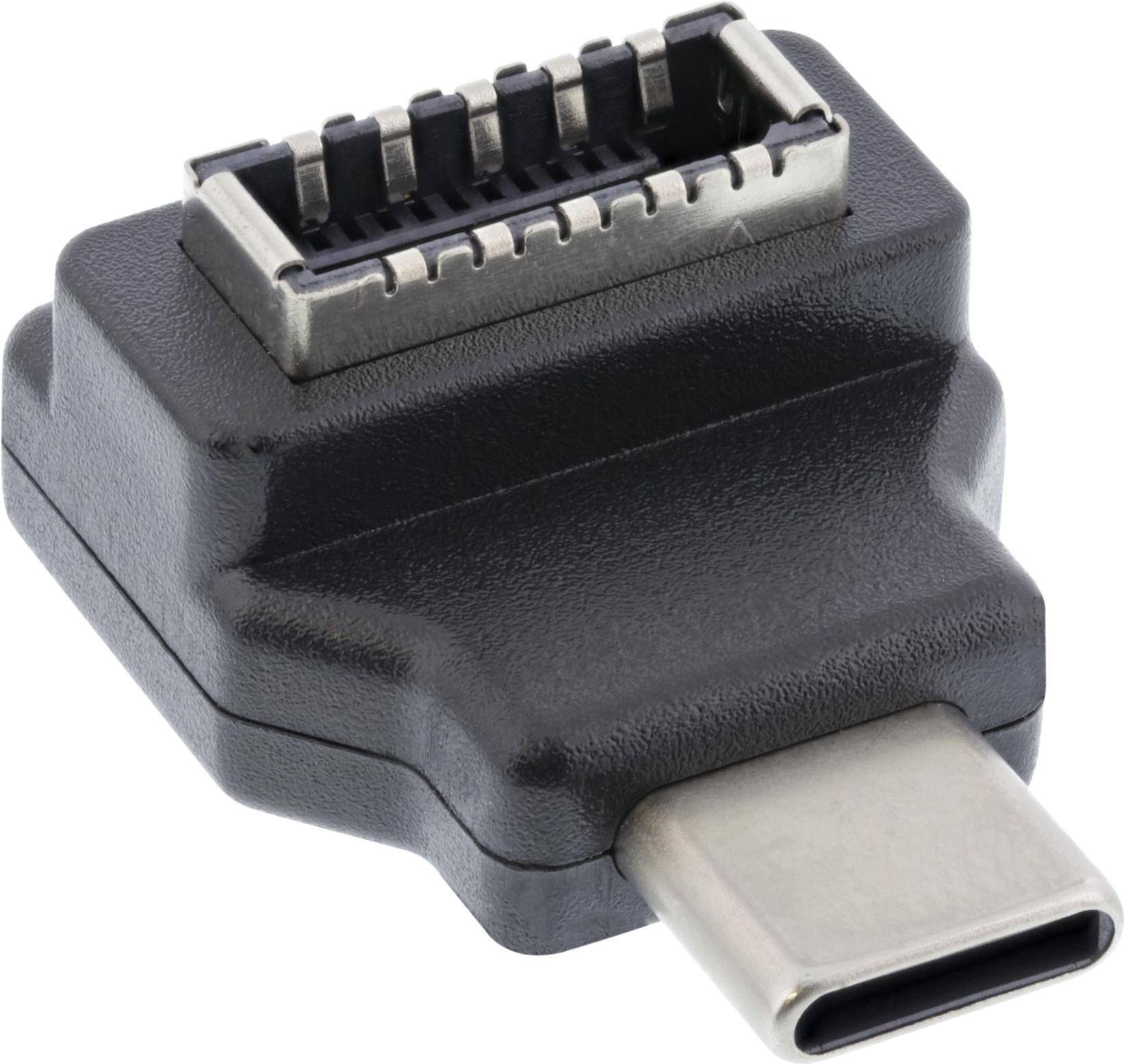 InLine® USB 3.2 Adapter, USB-C Stecker zu intern USB-E Frontpanel Buchse