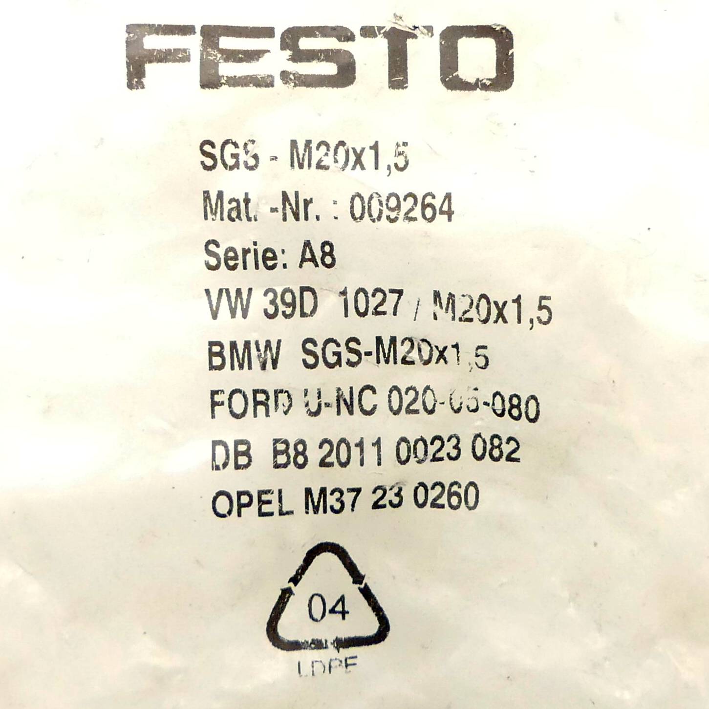 FESTO Gelenkkopf 009264 (SGS-M20x1,5)