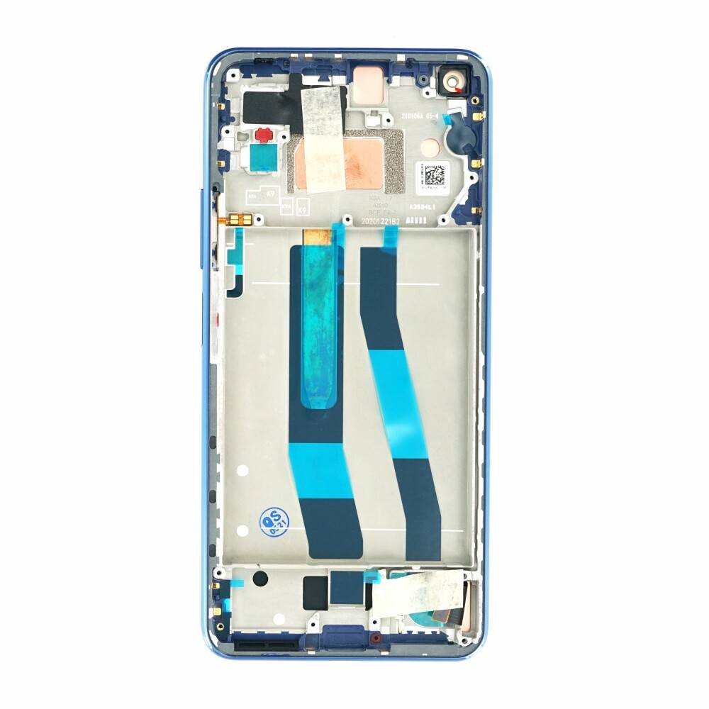 Original Display für Xiaomi Mi 11 lite 4G LCD + Rahmen blau 56000C0K9A00