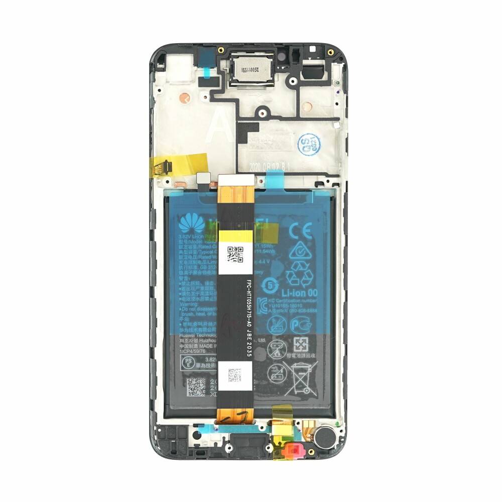 Original Display für Huawei Y5p 02353RJP LCD + Rahmen + Akku schwarz