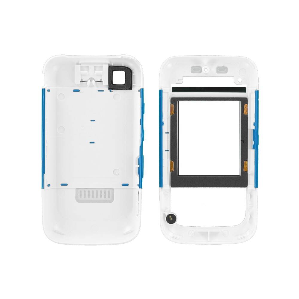 Original für Nokia 5200 Akkudeckel Backcover Oberschale Blau Rückseite