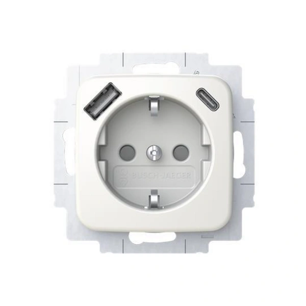Busch-Jaeger SCHUKO Steckdose USB-A+C 20 EUCB2USBAC-214 Busch-Jaeger SCHUKO Steckdose USB-A+C 20 EUCB2USBAC-214