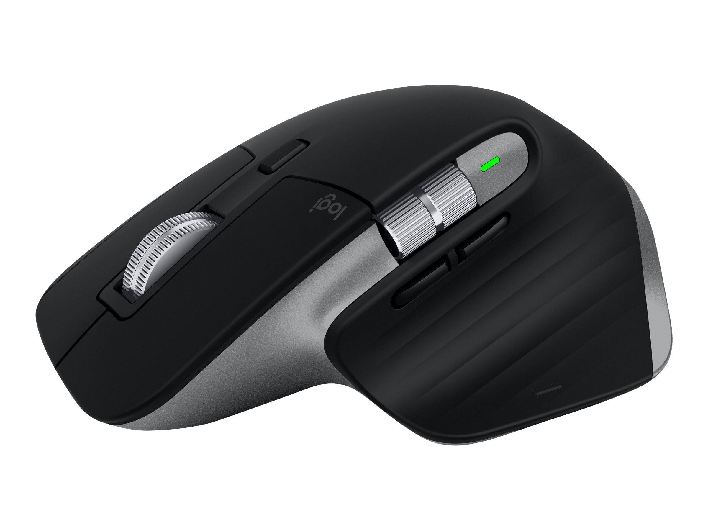Logitech MX Master 3S For Mac Performance Maus Kabellos Laser Space Grau 7 Tasten 8000 dpi Darkfield Laser Tracking, Intelligentes Scrollrad, Wiede