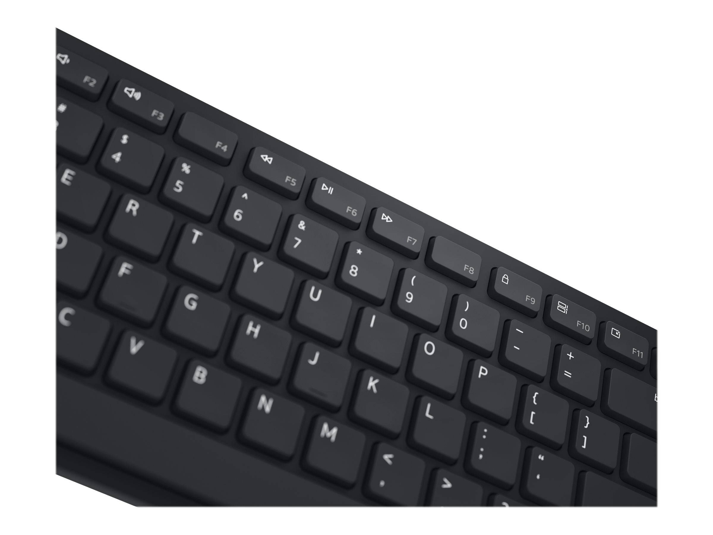 Dell Pro KM5221W Funk Tastatur, Maus-Set Deutsch, QWERTZ Schwarz