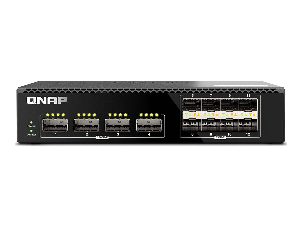 QNAP QSW-2104-2T-A - Switch - managed - 4 x 100 Gigabit QSFP28 + 8 x 25 Gigabit