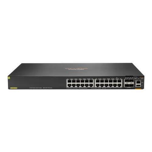 HPE Aruba Networking CX 6200F 24G Class 4 PoE 4SFP 370W Switch - Switch - max. Stapelentfernung 10 km - L3 - managed - HPE Aruba Networking CX 6200F 24G Class 4 PoE 4SFP 370W Switch - Switch - max. Stapelentfernung 10 km - L3 - managed -