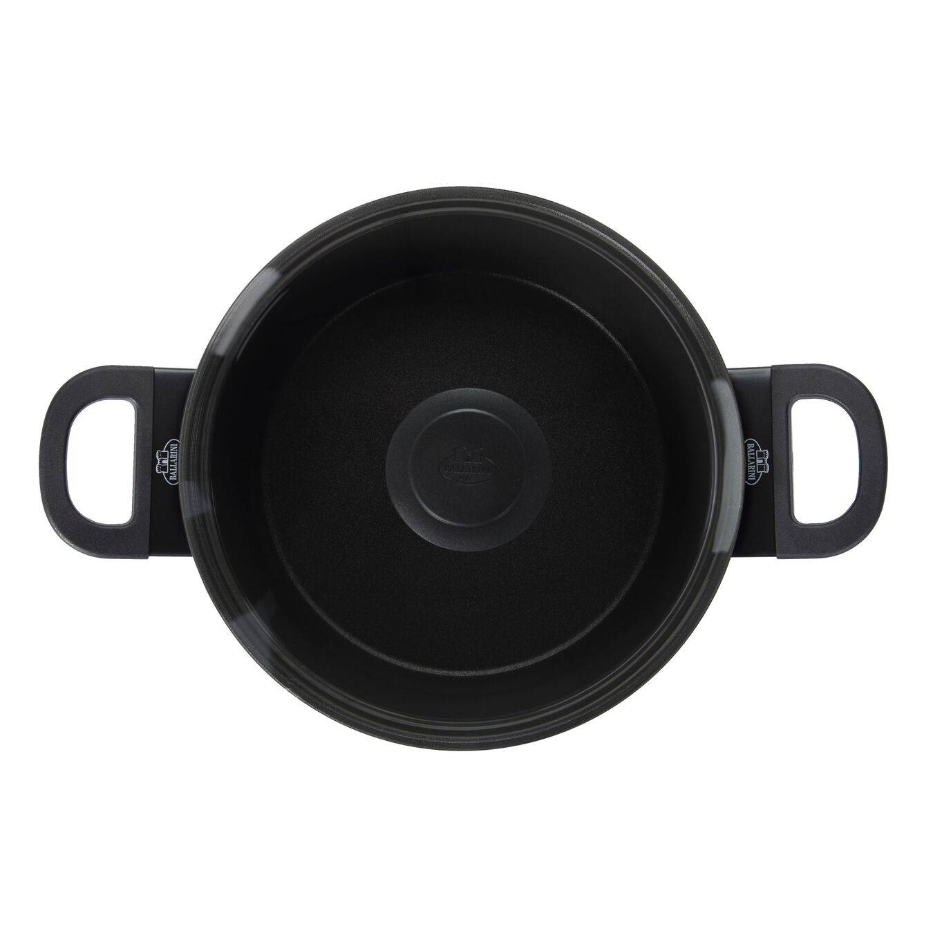 BALLARINI 75002-920-0, Rund, Schwarz, Aluminium, Schwarz, Gas, Induktion, Glas