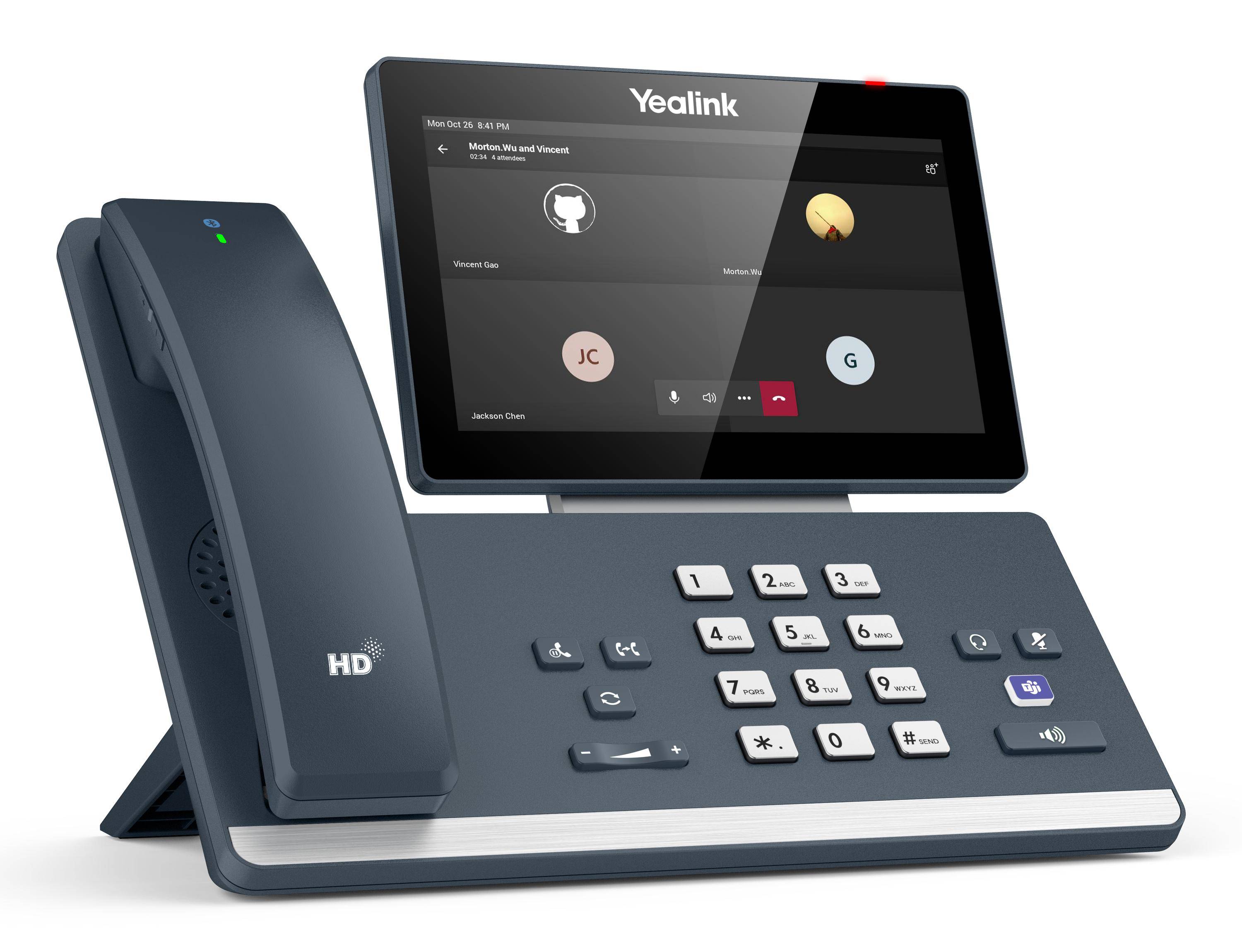 Yealink MP58-WH E2 - VoIP-Telefon - mit Bluetooth-Schnittstelle mit Rufnummernanzeige/Anklopffunktion