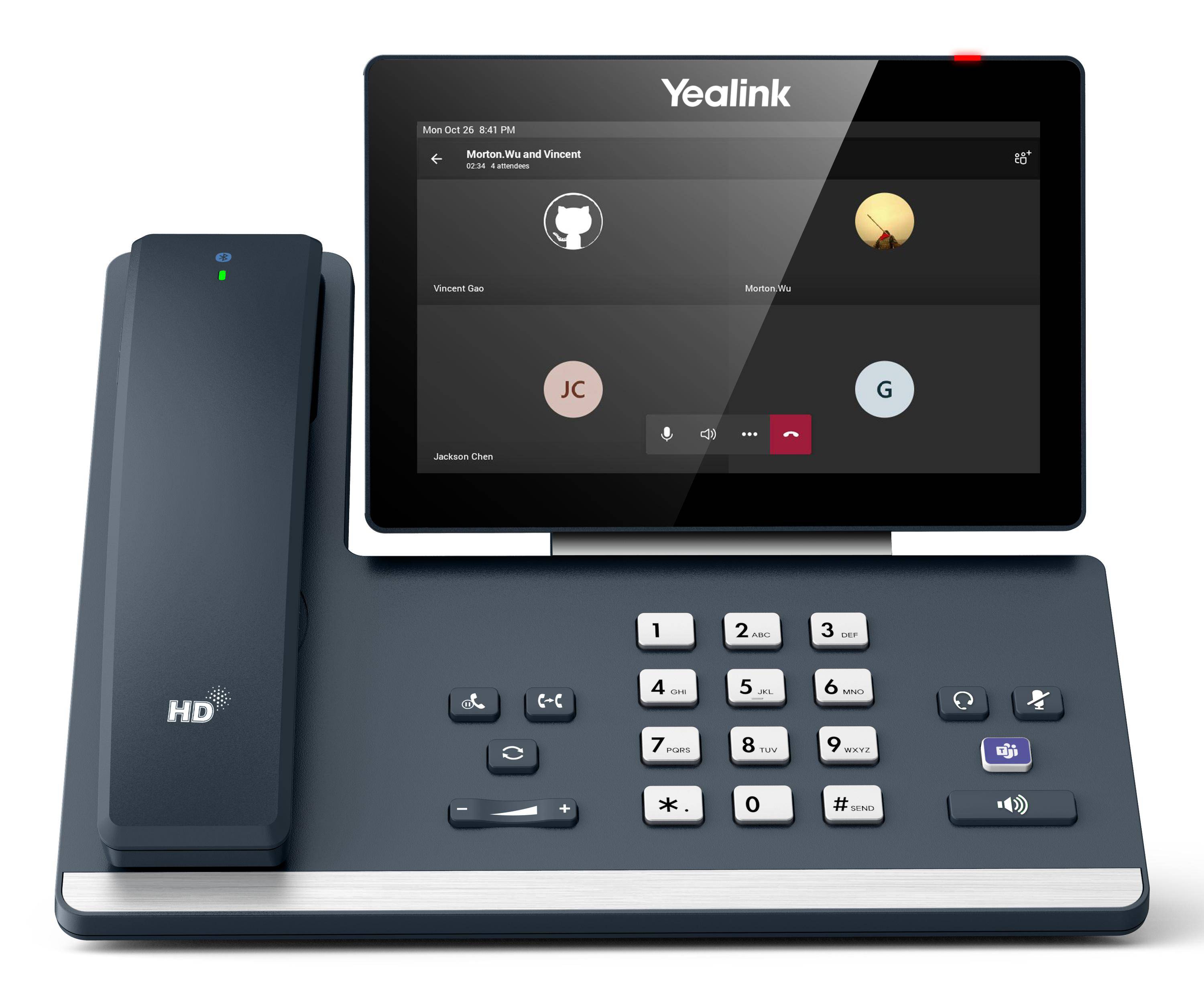 Yealink MP58-WH E2 - VoIP-Telefon - mit Bluetooth-Schnittstelle mit Rufnummernanzeige/Anklopffunktion