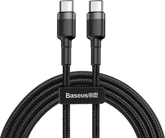 Baseus Schnell-Ladekabel USB-C PD 2.0 QC 3.0 60W 2m schwarz-grau