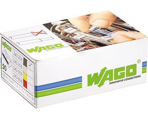 Wago Klemme 243-208 8x0.6-0.8qmm 50 Stück, Wago Klemme 243-208 8x0.6-0.8qmm 50 Stück