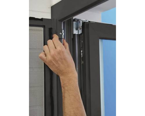 TESA - Fliegengitter Adapter-Set für Alu-Tueren anthrazit