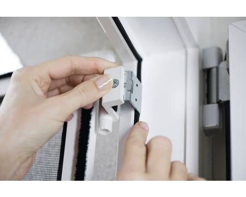 Comfort-Adapterset für Fliegengitter-Alu-Rahmen weiß