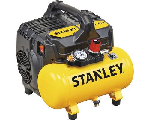 Stanley Kompressor Ölfrei Horizontal - Geräuschlos - 6 L / 1 hp / 8 bar