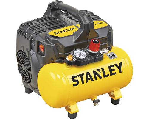 Stanley Kompressor Ölfrei Horizontal - Geräuschlos - 6 L / 1 hp / 8 bar