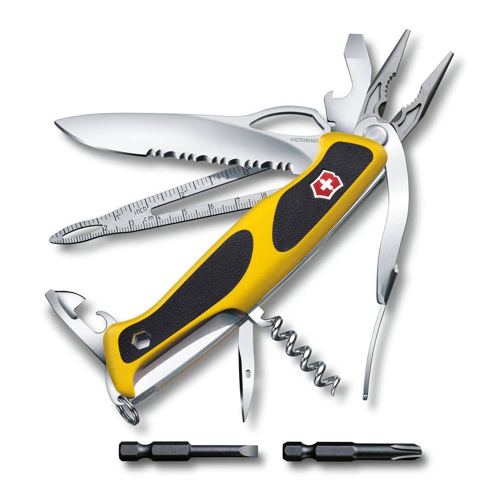 Victorinox RangerGrip 0.9798.MWC8 Schweizer Taschenmesser Anzahl Funktionen 21 Gelb, Schwarz