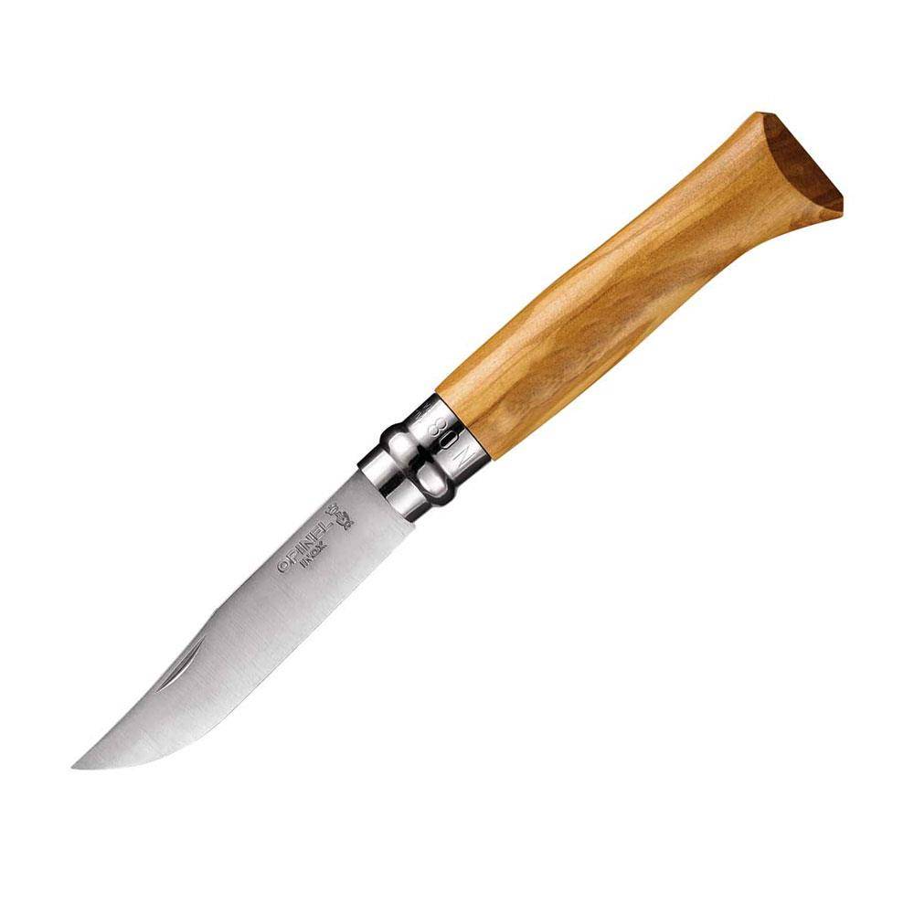 Opinel No 08 Olive Taschenmesser in Holzbox
