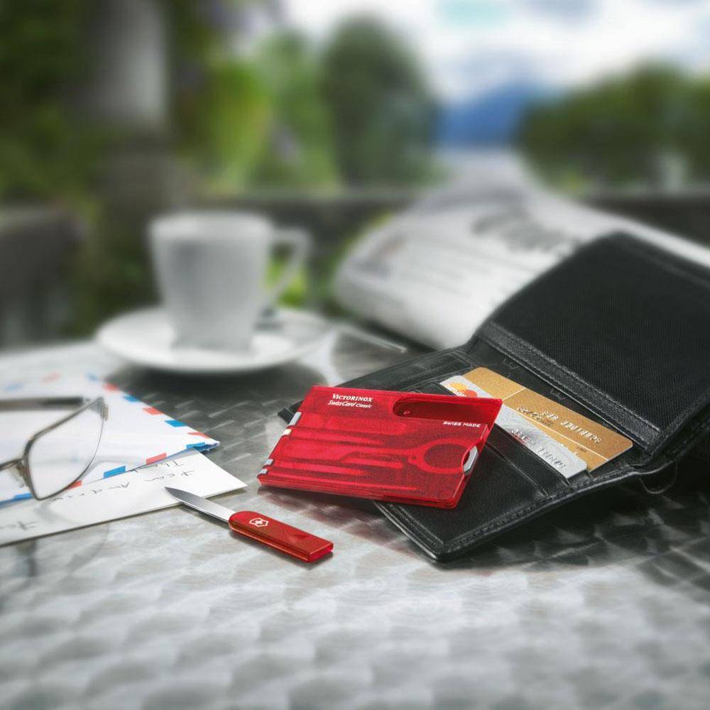 Victorinox SwissCard Classic - Rot - Transparent - ABS Synthetik - 82 mm - 4,5 mm - 26 g