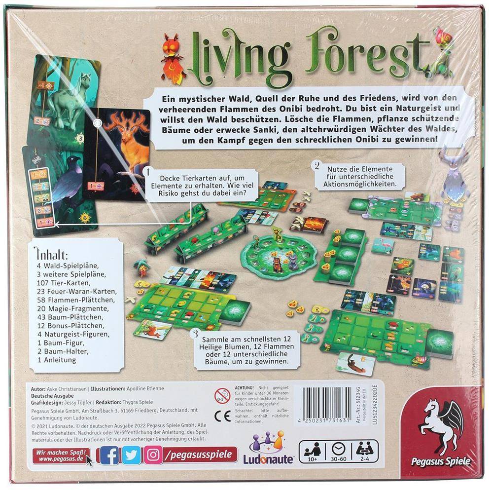 Pegasus Spiele Living Forest - Rollenspiel 51234G