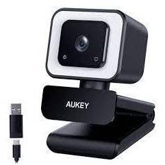 AUKEY PC-LM6 Stream Series with Ring Light Full HD Webcam 1/3"-CMOS Sensor