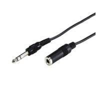 Goobay Kopfhörer- und Audio- Verlängerungskabel AUX, 3-pol 6,35 mm Klinke 6,35 mm Stecker (3-Pin, stereo) > Klinke 6,35