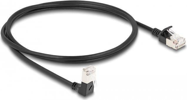 Delock - Netzwerkkabel - RJ-45 (M) nach oben angewinkelt zu RJ-45 (M)