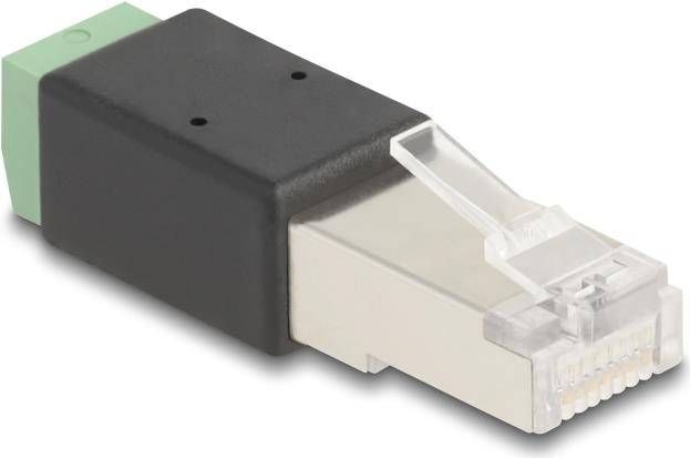 Delock RJ45 Stecker zu Terminalblock Adapter 2 Pin