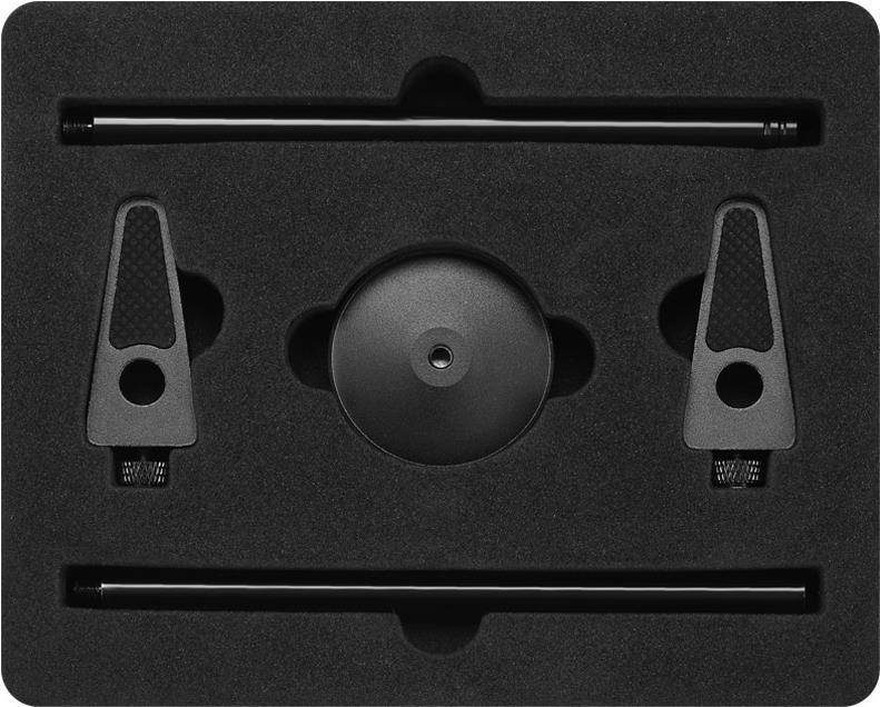 Jonsbo VC-1 BLACK Universal Grafikkartenhalter Aluminium Magnesium Schwarz 150 g (VC-1 BLACK)