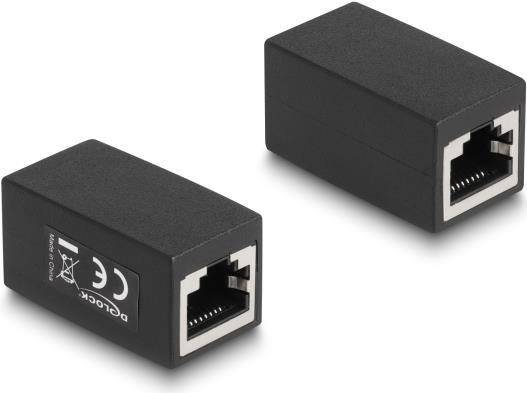 Delock Adapter RJ45 Buchse zu RJ45 Buchse Cat.6 schwarz