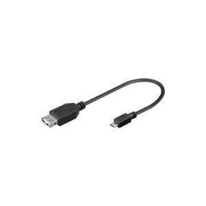 goobay USB 2.0 OTG Adapter B Micro Stecker auf USB A Buchse 0,2 m