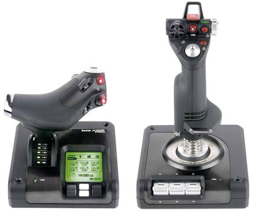 Logitech Gaming Saitek X52 Pro Flight Flugsimulator-Joystick USB Schwarz