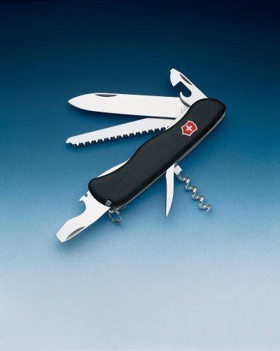 Victorinox Forester - Messer mit klappbarer Klinge - Multi-Tool-Messer - Spey-Punkt - Edelstahl - Polyamid - Schwarz