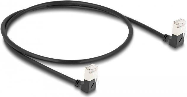 Delock - Netzwerkkabel - RJ-45 (M) nach oben angewinkelt zu RJ-45 (M)