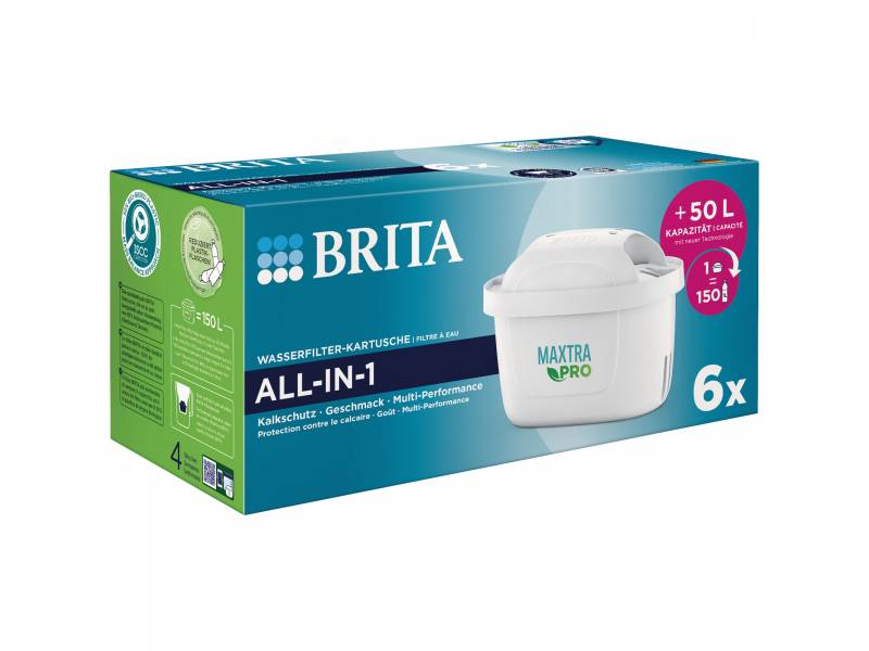 BRITA Wasserfilter-Kartusche MAXTRA PRO All-in-1 - 6er Pack (Halbjahresvorrat) - NEU -