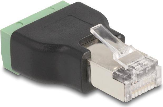 DELOCK RJ45 Stecker zu Terminalblock Adapter 4 Pin