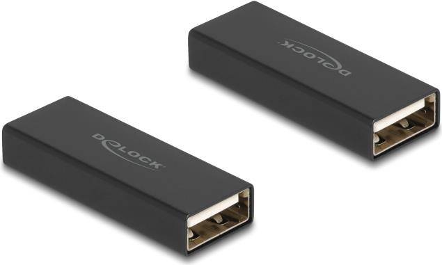 DeLOCK Adapter Gender Changer USB 2.0 Typ-A Buchse zu Buchse Metall