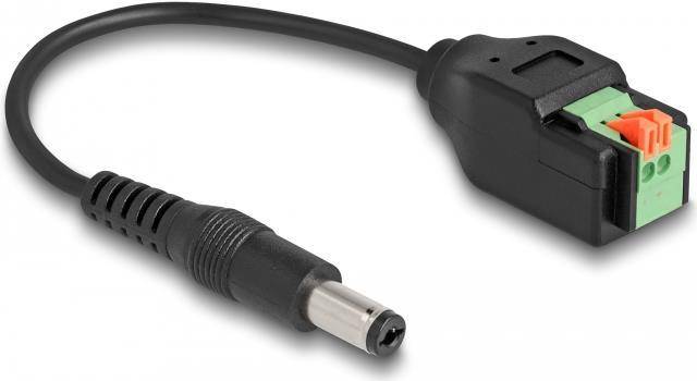 Delock Netzteil - 2-polige Klemmleiste zu Gleichstromstecker 5,5 x 2,1 mm (M) -