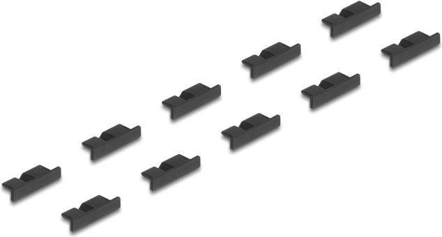 Delock Staubschutz für USB 3.0 Typ Micro-B Buchse ohne Griff 10 Stück schwarz
