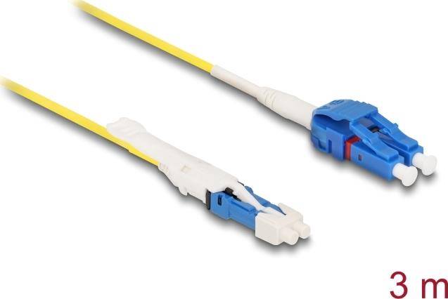 Delock LWL Kabel CS Stecker zu LC Duplex UPC Singlemode G657A2 OS2 Uniboot 3 3 m