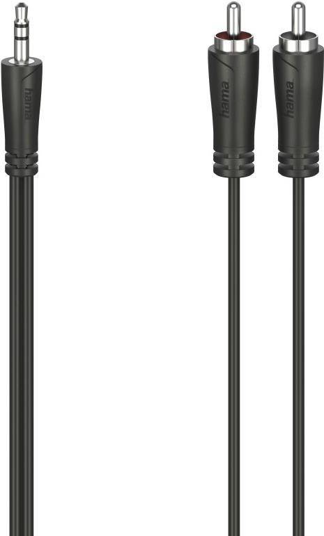 00205111, 3.5mm, Männlich, 2 x RCA, Männlich, 3 m, Schwarz